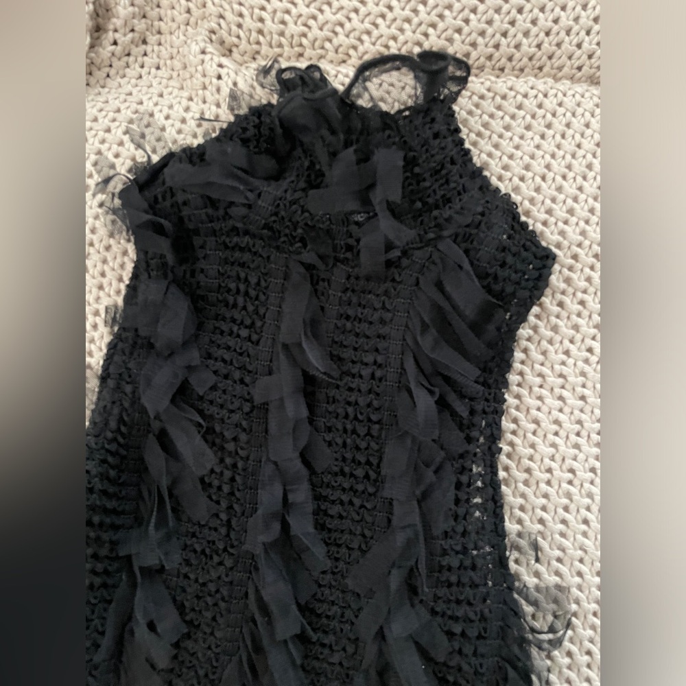 NWOT FASHION NOVA Petite So Dramatic Mesh Mini Dress - Petite Large - Picture 5 of 11